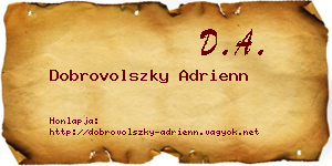 Dobrovolszky Adrienn névjegykártya