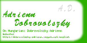 adrienn dobrovolszky business card